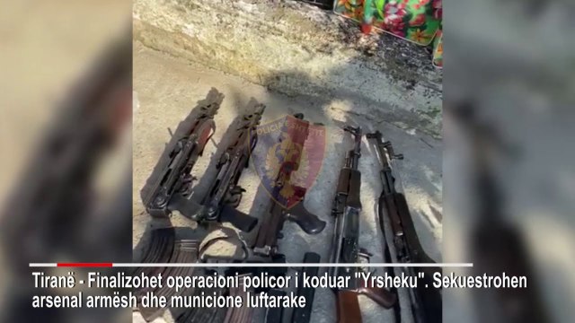 Zbulohet baza e grupit kriminal, gjendet arsenal armësh, lëndë eksplozive e municione