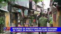 Seguridad sa ipinatutupad na hard lockdown sa 3 barangay sa Maynila, nananatiling mahigpit