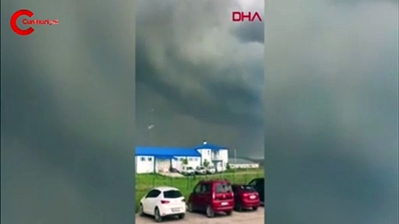 Hortum paniği kamerada