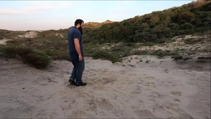 Kickboxing training outside, hard low kick technique training