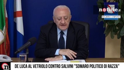 Coppa Italia, De Luca asfalta Salvini "Somaro politico, sei uno sciacallo" | Notizie.it