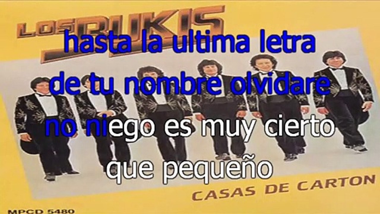Acepto Mi Derrota - Los Bukis - Karaoke - Letra
