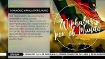 Asociación civil internacional pide elecciones democráticas en Bolivia