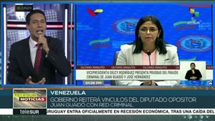 Gob. Venezuela denuncia entramado de corrupción de Juan Guaidó