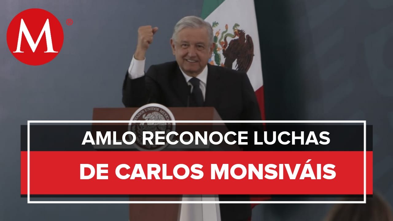 AMLO conmemora aniversario luctuoso de Carlos Mosiváis