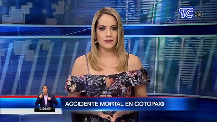 Accidente mortal en provincia de Cotopaxi deja un fallecido y cuatro heridos