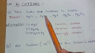 Solubility guideline || part 1 | | easy with tricks