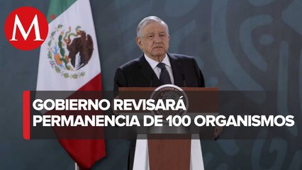 AMLO revisará situación de 100 organismos de gobierno