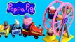 Peppa Pig Amusement Theme Park Ride Playset Ferris Wheel and Train Parque de Atracciones