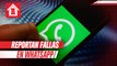 Usuarios reportan fallas en la app de Whatsapp