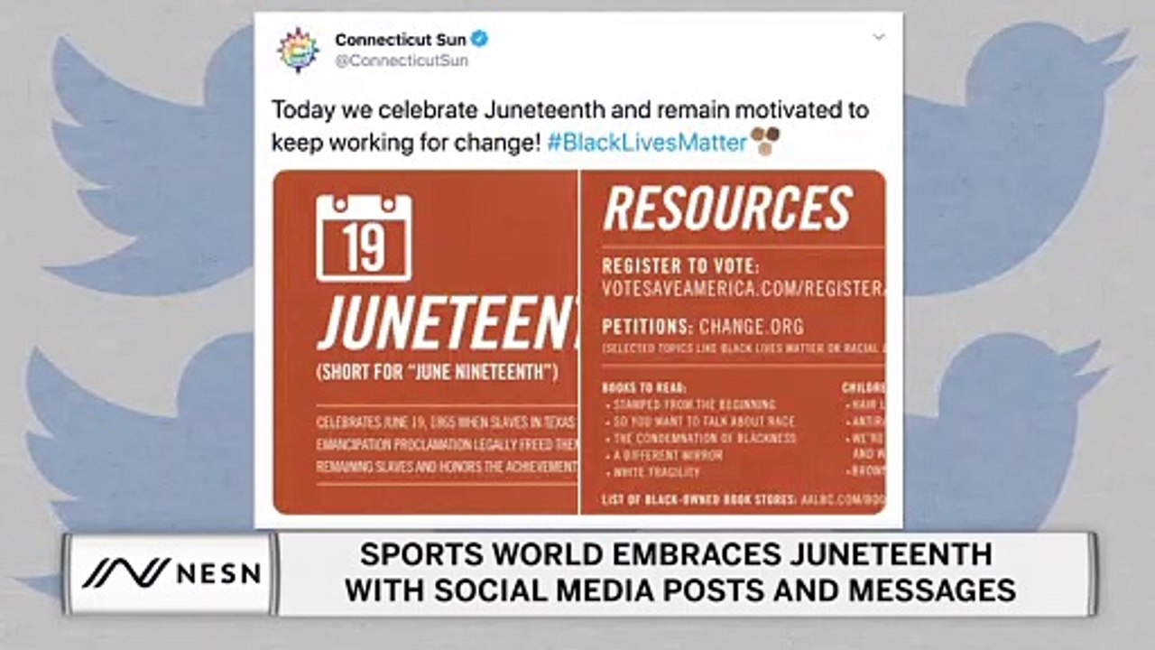 Sports World Embraces Juneteenth With Social Media Posts and Messages