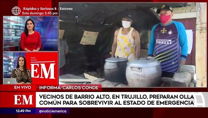 Edición Mediodía: Vecinos preparan olla común para sobrevivir al Estado de Emergencia