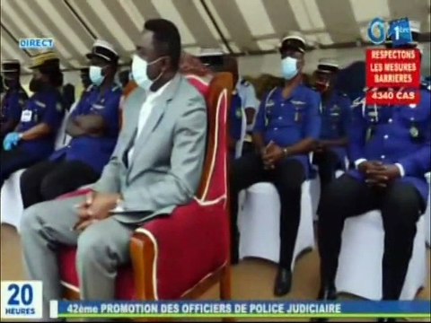RTG - Cérémonie de décoration de la 42 ème promotion des officiers de police judiciaire
