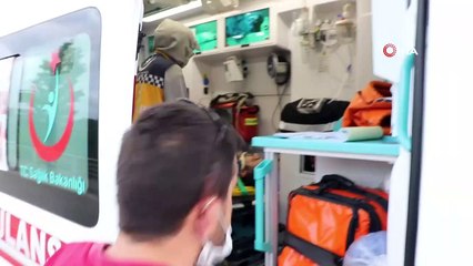 Karşı şeride geçen otomobil takla attı: 3 yaralı