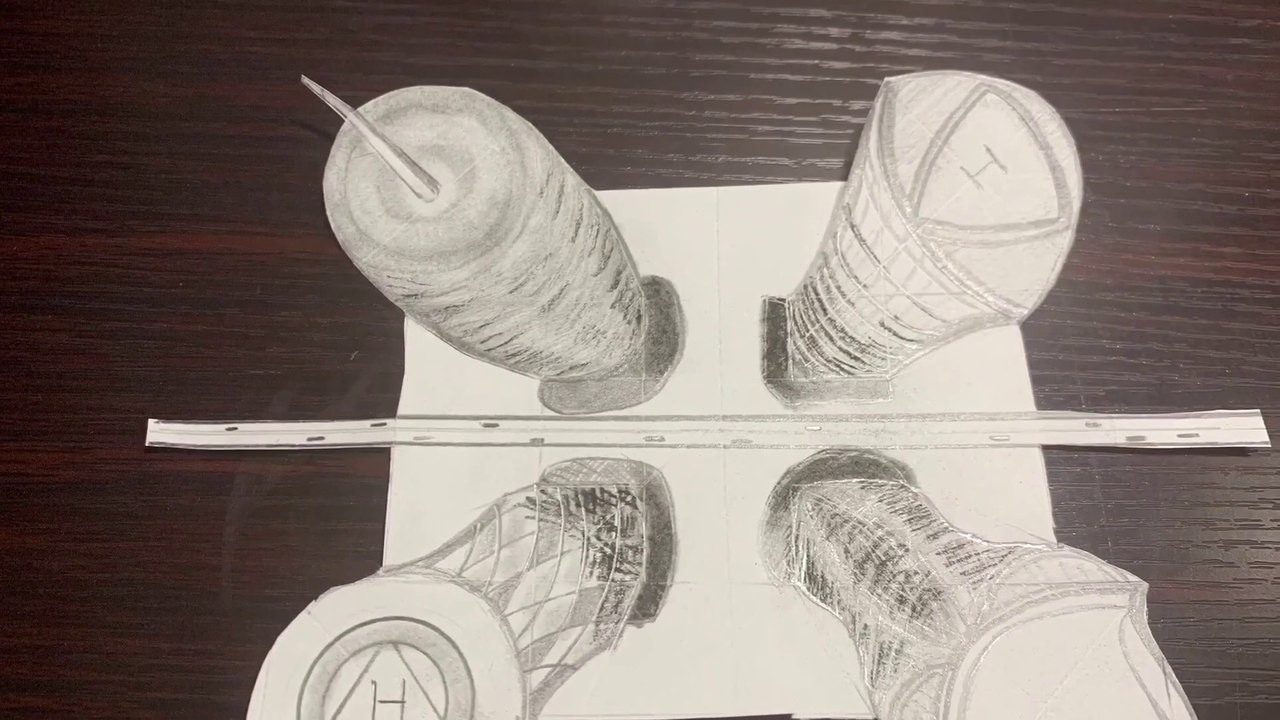 Bird Eye City View- Doha Qatar Pencil Drawing | Single Point Perspective drawing| 16 | 1080P | 20 June 2020 | ITS FOR YOU | Suresh