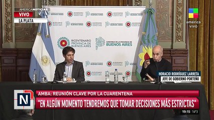 CONFERENCIA | Larreta y Kicillof: "Se viene el día del padre, por favor no violen la cuarentena"