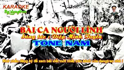 Karaoke- Bài ca người lính- dangtran- Nhạc- đỏ