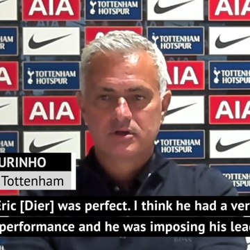 Mourinho not sure if Dier, Sanchez will be first choice centre-back pairing