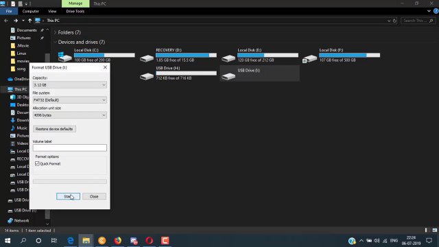 Unable to format Fix Pendrive from cmd