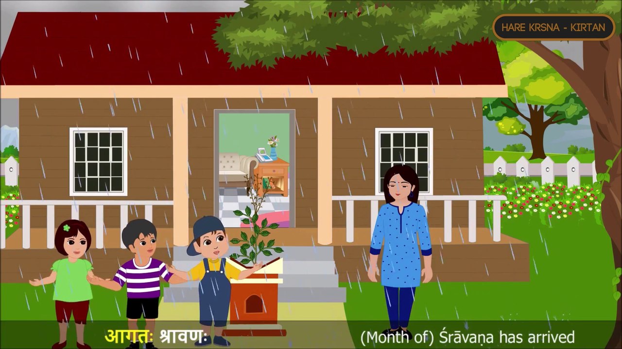 Weather | Season | Sanskrit Rhymes - 13 (मासाः ऋतवः च )  | Kids | Animated rhyme | Sanskrit language | learn vowels Nursery Rhymes For Kids |