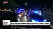 Regardez les images des dizaines de policiers qui ont manifesté une nouvelle cette nuit par surprise, Place d Italie à Paris,