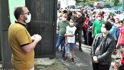 Sosyal mesafeli LGS sınavı başladı