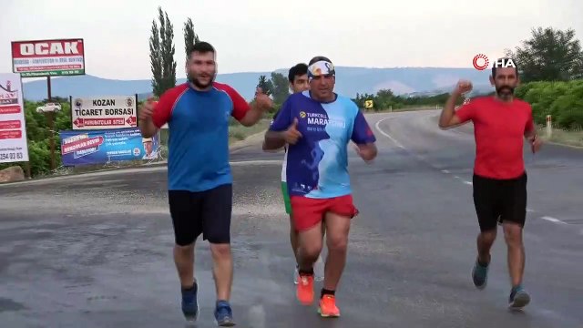 Babalar ve çocukları sağlık için koştu