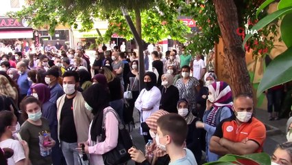 LGS heyecanı sosyal mesafeyi yendi