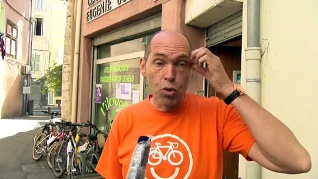 Pascal Bazile pour l'opération Vélo Expérience - Martigues