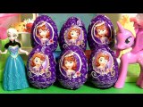Princesita Sofía Huevos Sorpresa of Disney Princess Sofia the First Christmas Surprise Eggs
