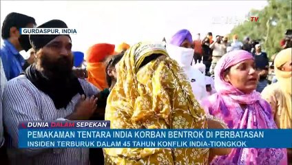 Pemakaman Tentara India Korban Konflik Dihadiri Ribuan Warga