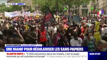 Une manifestation à Paris pour régulariser les sans-papiers