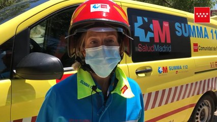 Jefa de Guardia de SUMMA112 explica las patologías que presenta un ciclista herido