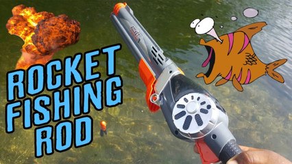ROCKET FISHING ROD!!!  Catches Fish!