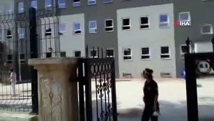 Bisikletiyle sınava son dakikada yetişti