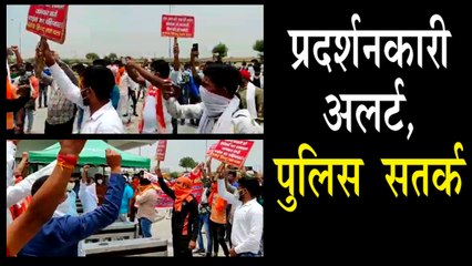 चीनी कंपनियों को बंद करने की मांग, पुलिस सतर्क