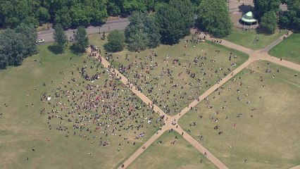 Crowds gather in Hyde Park for latest Black Lives Matter pro