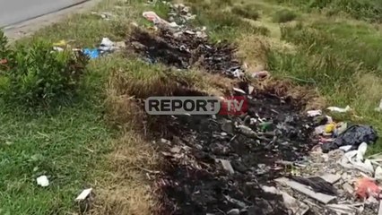 Report TV -Kurbin, në mungese te kontejnerëve mbeturinat hidhen në anë të rrugës