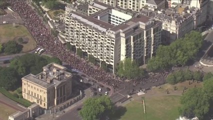 Ce samedi, des milliers de personnes ont défilé à Londres contre le racisme