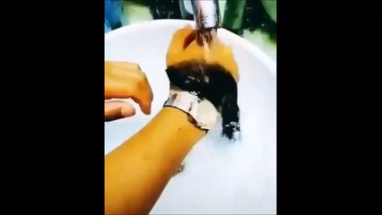 Il a de très longs poils qui poussent sur ses mains