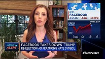 Breaking News -Facebook takes down Pres. Donald Trump reelection ads featuring h