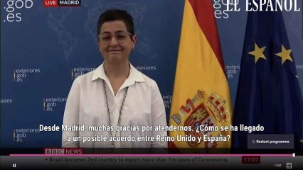 La Ministra de Exteriores explica que los británicos no tendrán que pasar una cuarentena