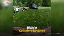 Bitlis'te öğretmenler sınava helikopterle götürüldü
