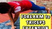 Forearm to Triceps Extension Pushups