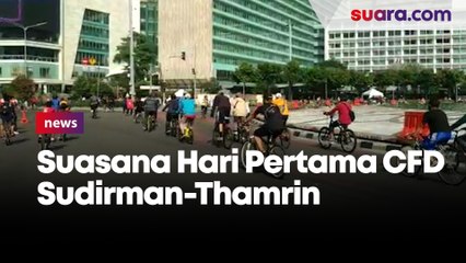 Suasana Hari Pertama CFD Sudirman-Thamrin