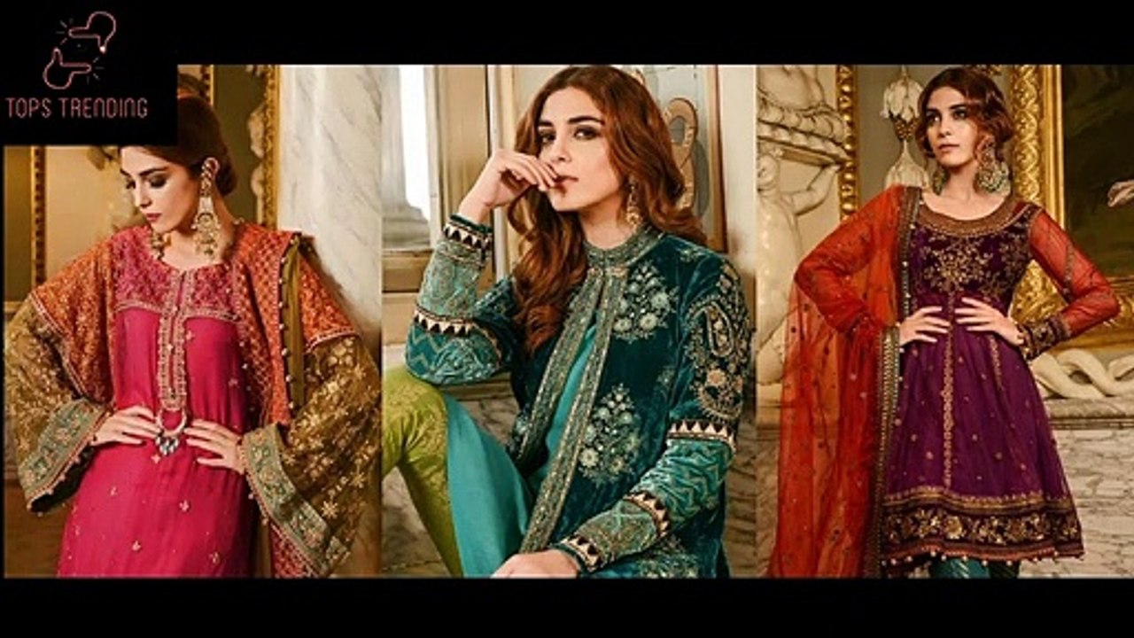 New Velvet Dresses For Upcoming Winter _Latest  Velvet Dresses For girls