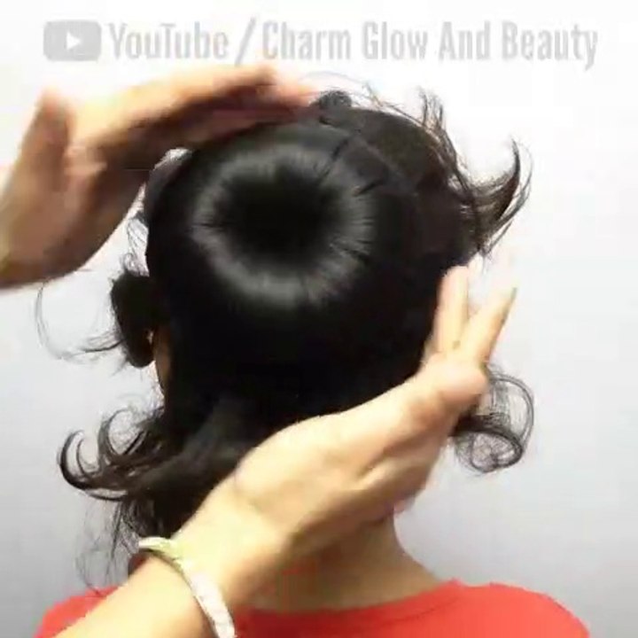 Simple and Quick High Donut Bun Hairstyle Tutorial for Kids