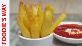 French Fries Recipe | آلو کی چپس | Original KFC And McDonald's Style | Foodie's Way