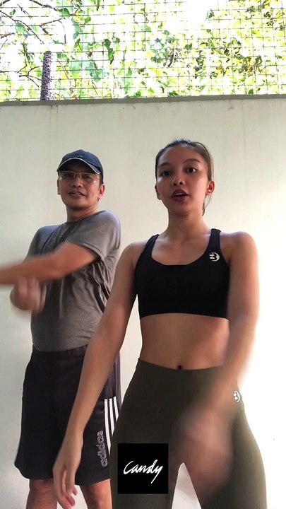 Candy Rookie Margaux Does Her Daily Workout With Her Dad