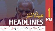 ARYNews Headlines | 1 PM | 21st June 2020